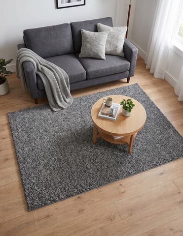 4' x 6' Soft Solid Shag Rug