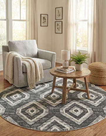 7' x 7' Cherokee Round Rug