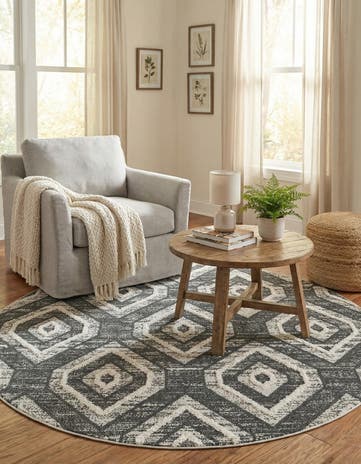 7' x 7' Cherokee Round Rug