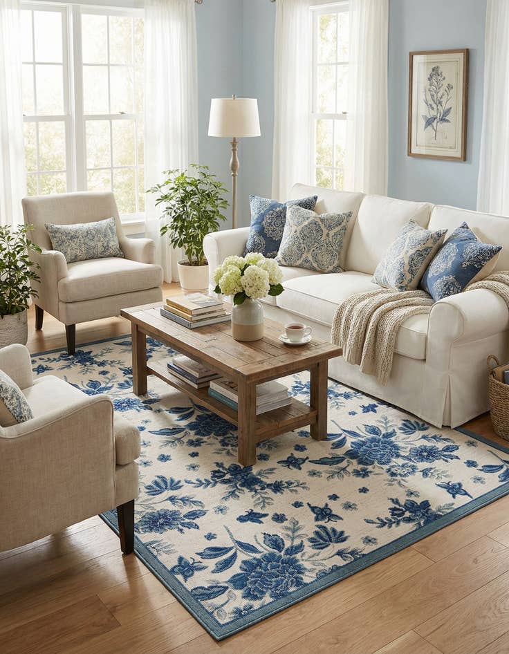 Detail image of 5' x 8' Blossom Rug