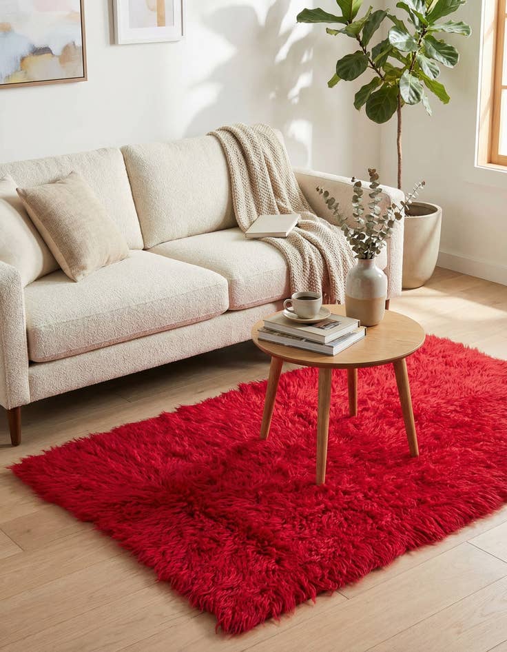 Detail image of  2' 6 x 4' 1  Hand Knotted Moroccan Wool Rug