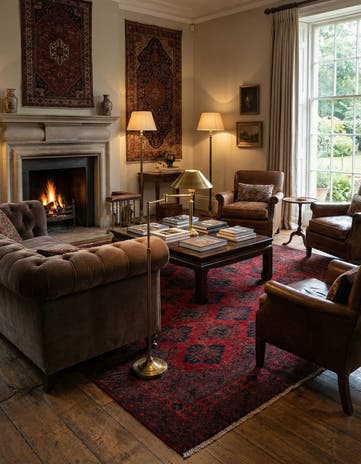 6' 10 x 9' 7 Hand Knotted Khal Mohammadi Wool Rug