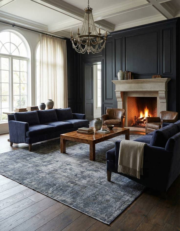 Detail image of 9' 7 x 13' 3 Vintage Royal Wool Rug