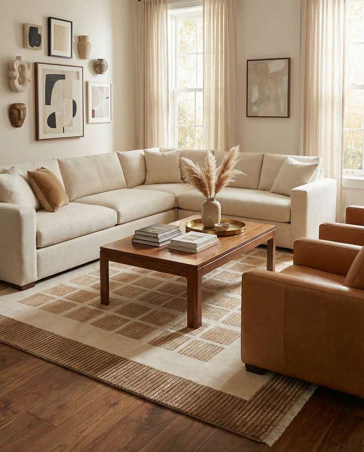 6' 7 x 9' 10 Hand Knotted Darya Wool Rug