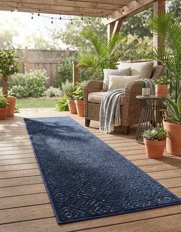 2' x 8' Easy-Clean Sabrina Soto Indoor / Outdoor Runner Rug