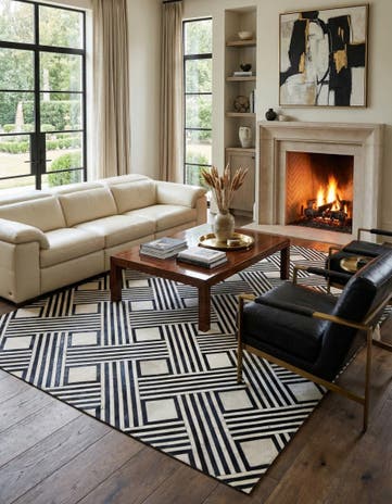 7' 11 x 9' 10 Cowhide - Patchwork Rug