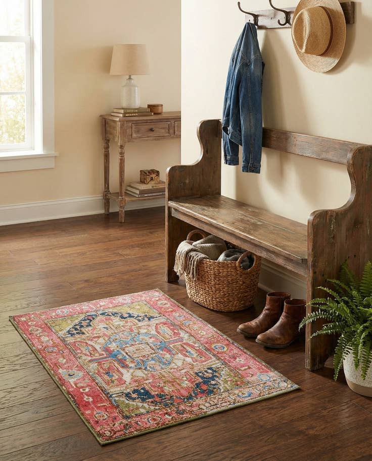 Detail image of 2' x 3' Easy-Clean Traditional Indoor / Outdoor Rug