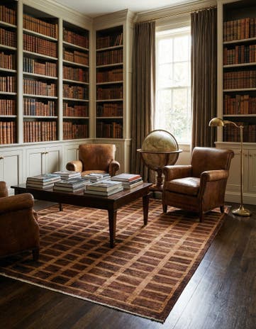 5' 1 x 8' 1 Hand Knotted Modern Ziegler Rug