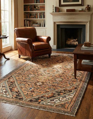 4' 10 x 8' 2 Hamedan Rug