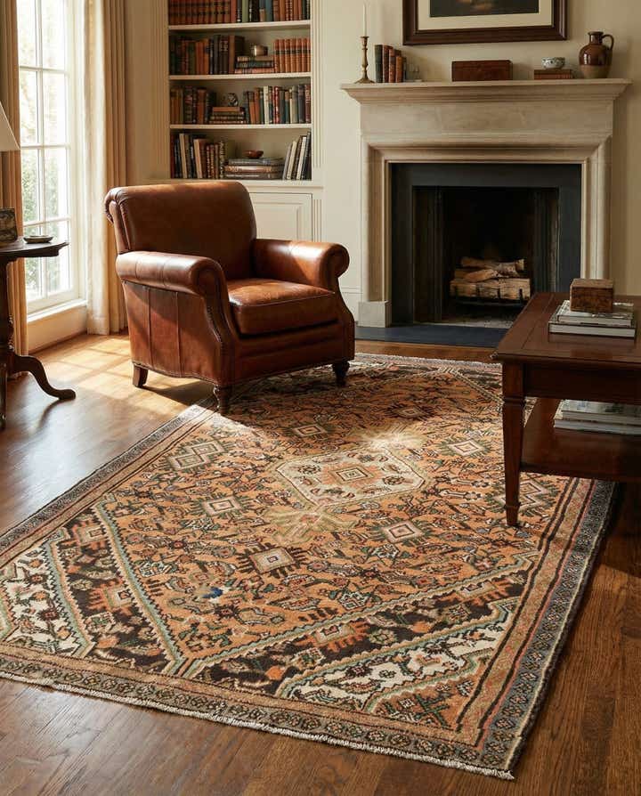 4' 10 x 8' 2 Hamedan Rug