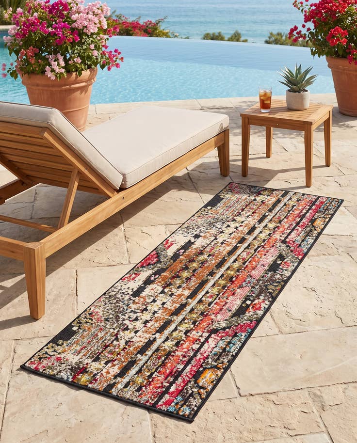 Detail image of 2' x 5' Easy-Clean Casablanca Indoor / Outdoor Runner Rug