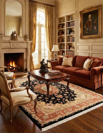 5' 6 x 8' Tabriz Rug