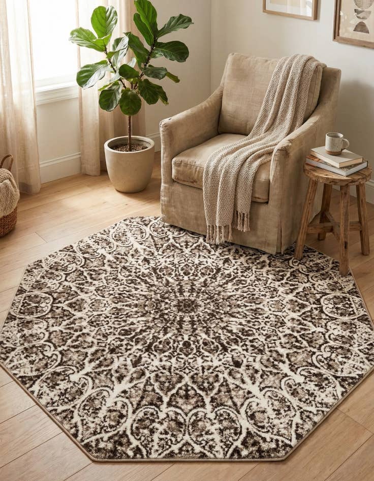 Detail image of 6' 1 x 6' 1 Monaco Octagon Rug