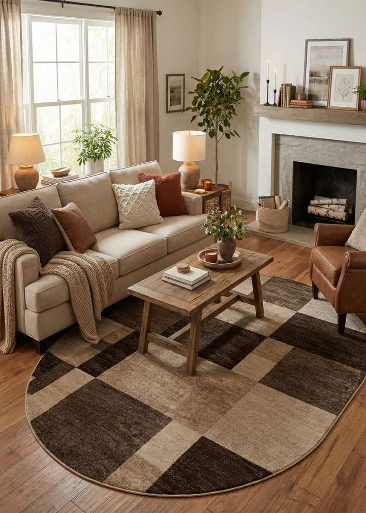 7' 10 x 10' Harvest Oval Rug
