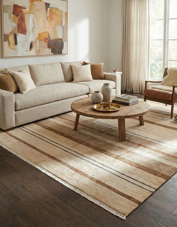 6' 7 x 9' 8 Hand Knotted Darya Wool Rug