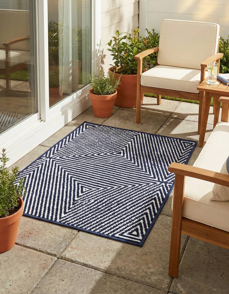 Detail image of 2' x 3'  Washable Sabrina Soto Indoor / Outdoor Rug
