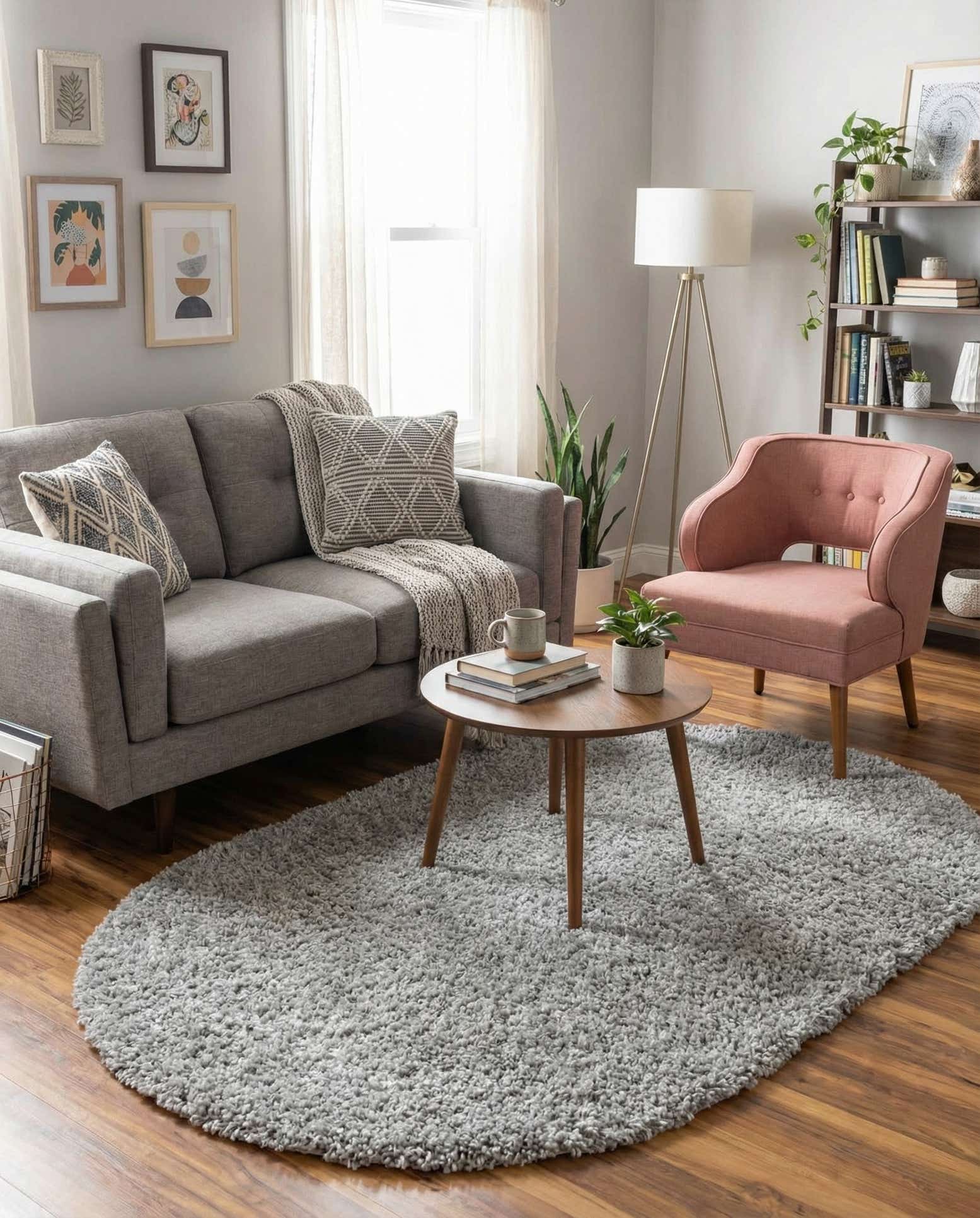 3' x 5' 3 Zermatt Shag Oval Rug