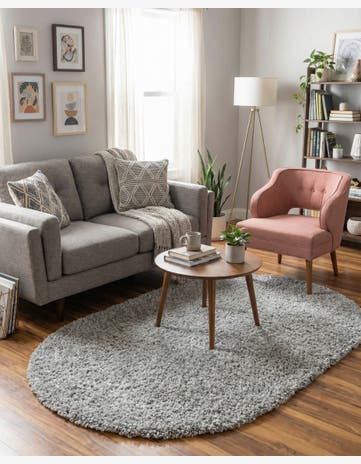 3' x 5' 3 Zermatt Shag Oval Rug