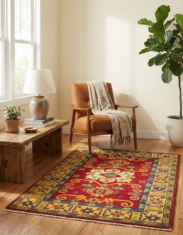 2' 8 x 4' Hand Knotted Kazak Rug