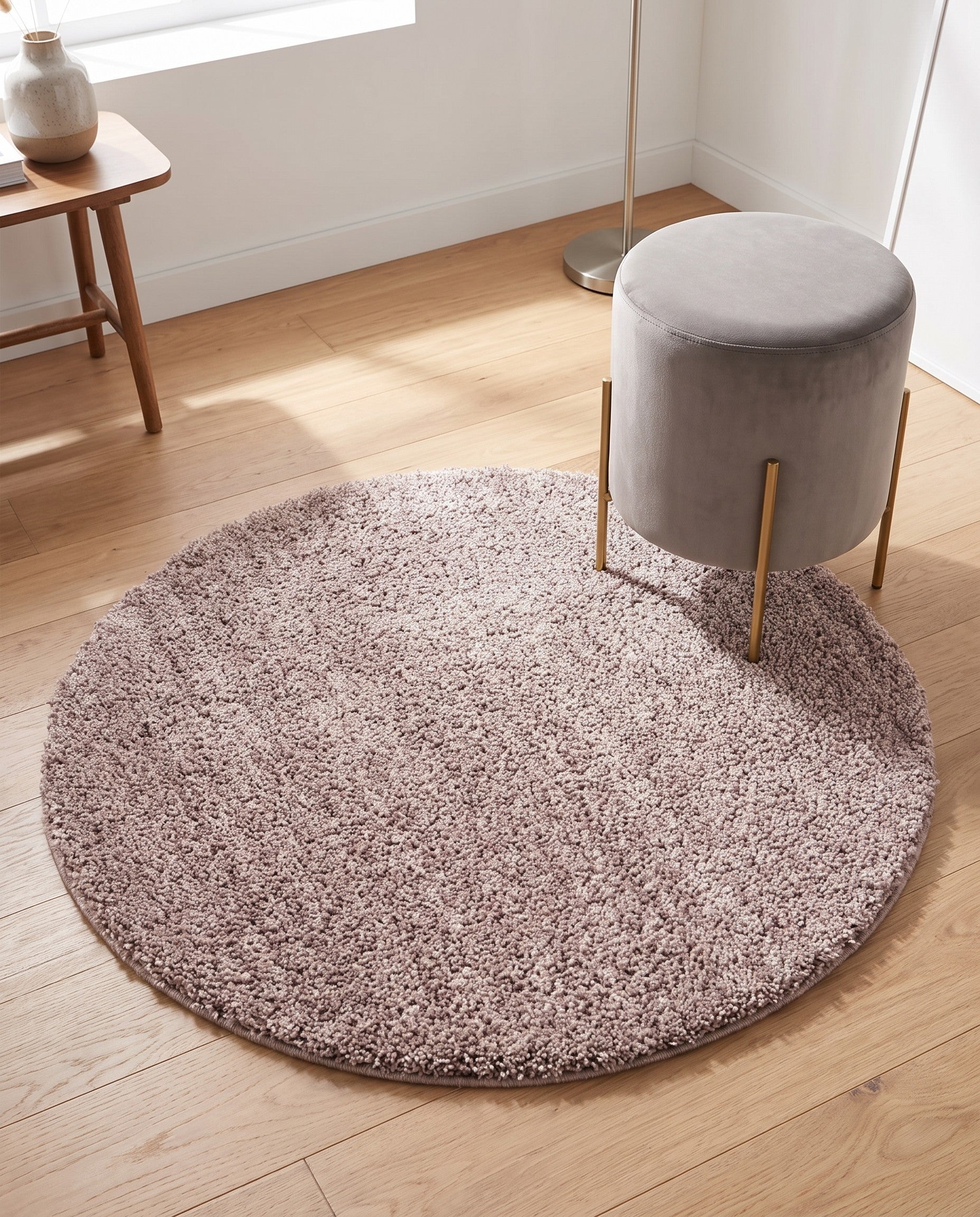 3' 3 x 3' 3 Jill Zarin Shaggy Chic Round Rug