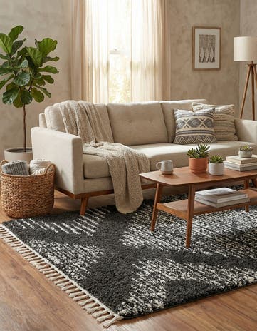 5' 3 x 8' Serenity Shag Rug