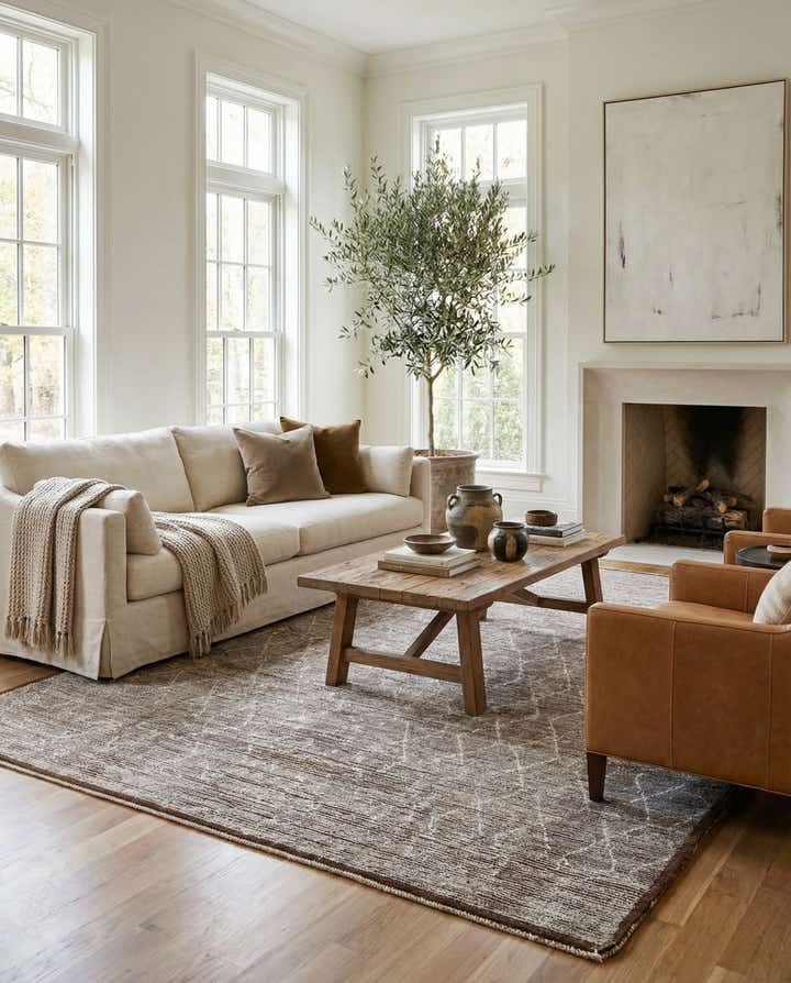 8' 2 x 10' 8 Hand Knotted Moroccan Wool Rug