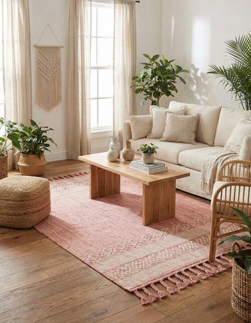 5' 1 x 8' Easy-Clean Eco Bohemian Indoor / Outdoor Rug