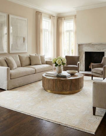 7' 10 x 9' 10 Hand Knotted Darya Wool Rug