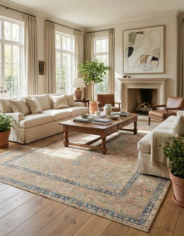 9' 8 x 12' 8 Hand Knotted Ultra Vintage Persian Wool Rug