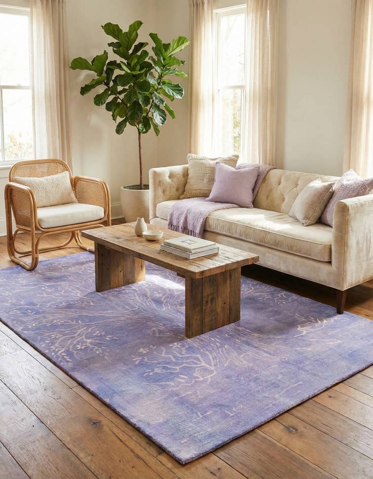 Detail image of 5' 6 x 9' 4  Hand Knotted Ultra Vintage Persian Wool Rug