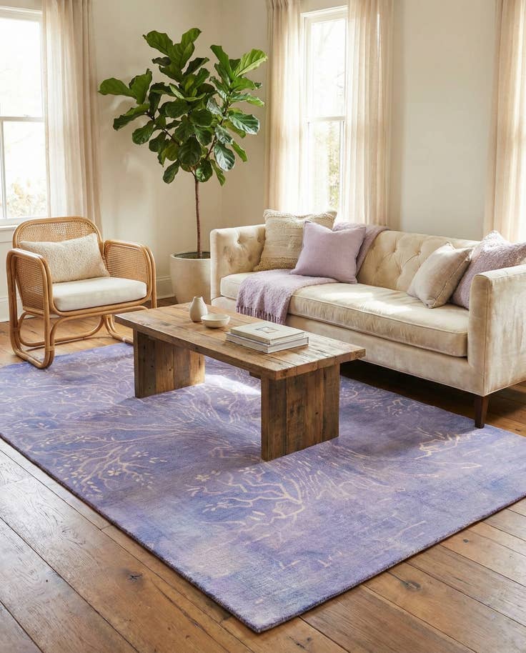 Detail image of 5' 6 x 9' 4 Hand Knotted Ultra Vintage Persian Wool Rug