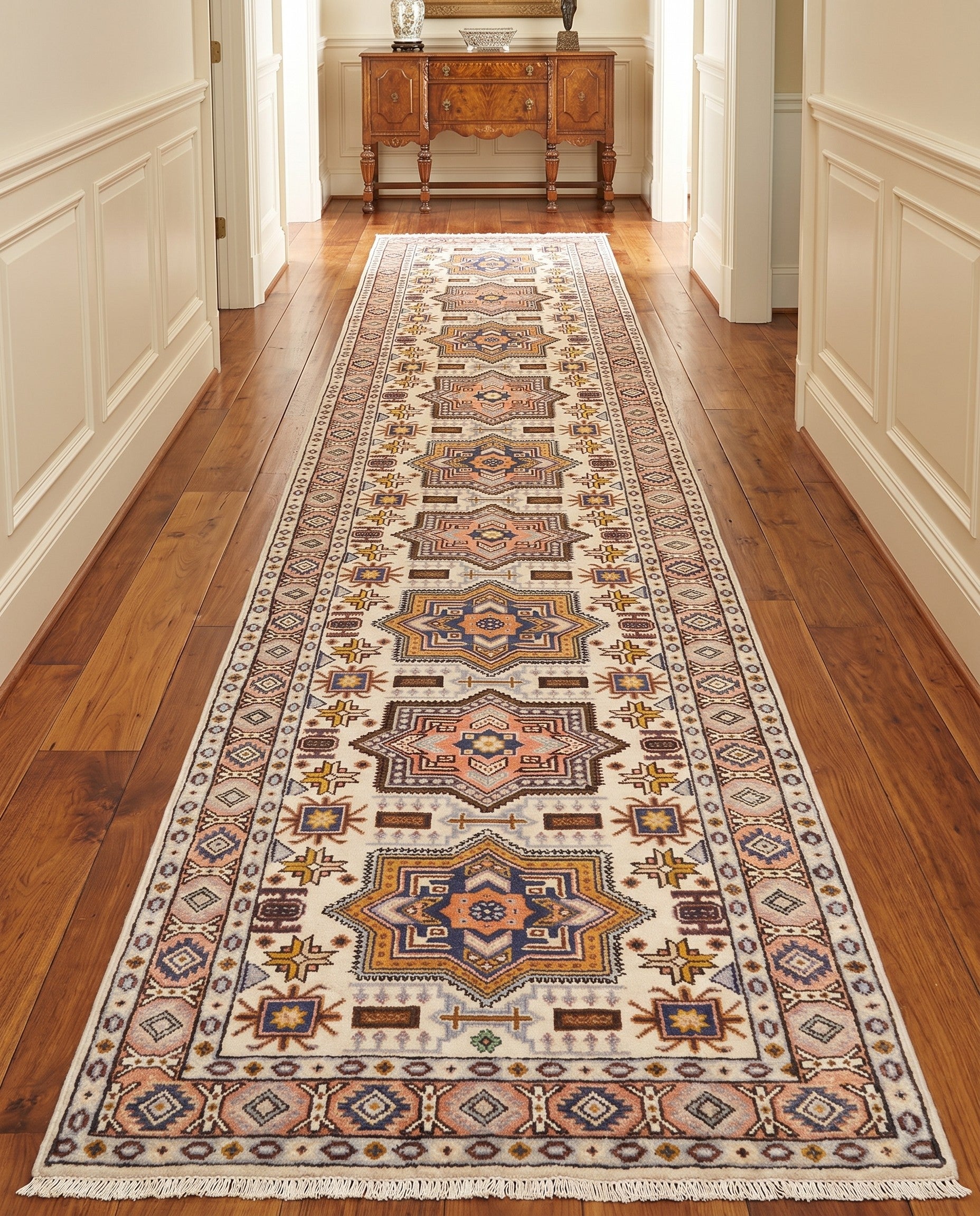 2' 7 x 15' 5 Ardabil Runner Rug