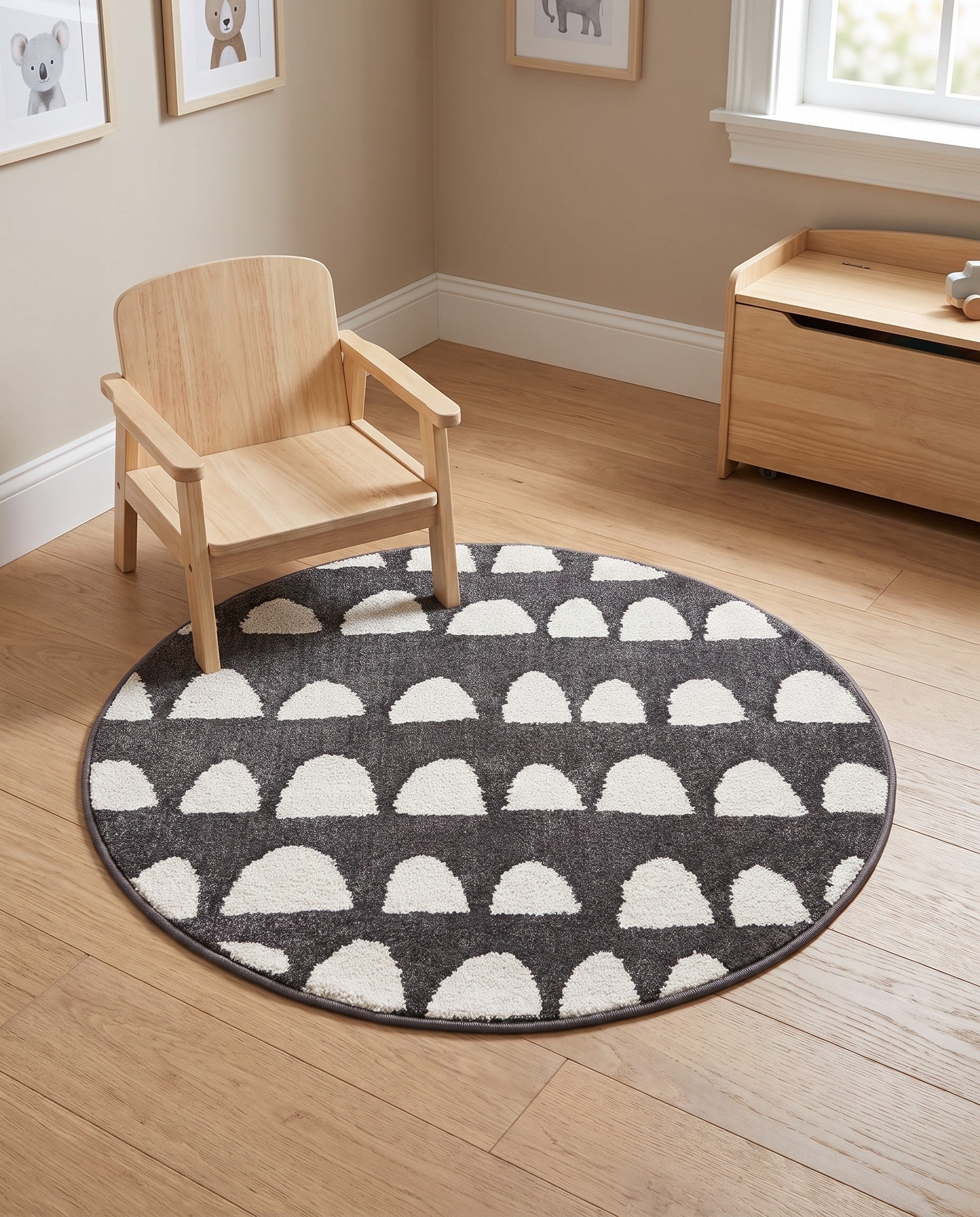 3' 3 x 3' 3 Whimsy Kids Round Rug