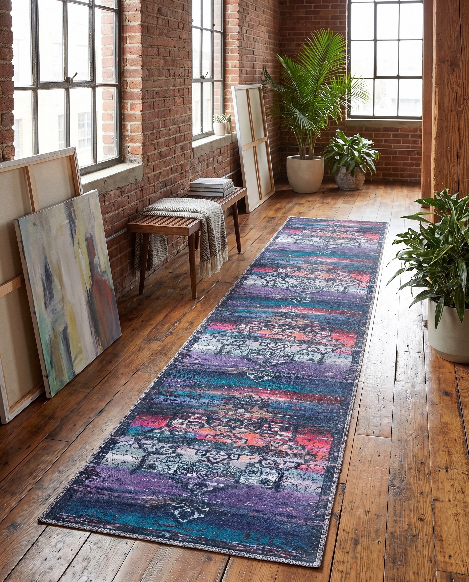 2' x 9' 10 Washable Renaissance Runner Rug