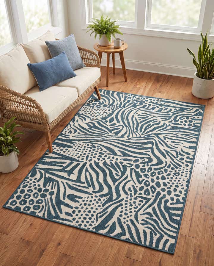 4' x 6' Easy-Clean Safari Indoor / Outdoor Rug