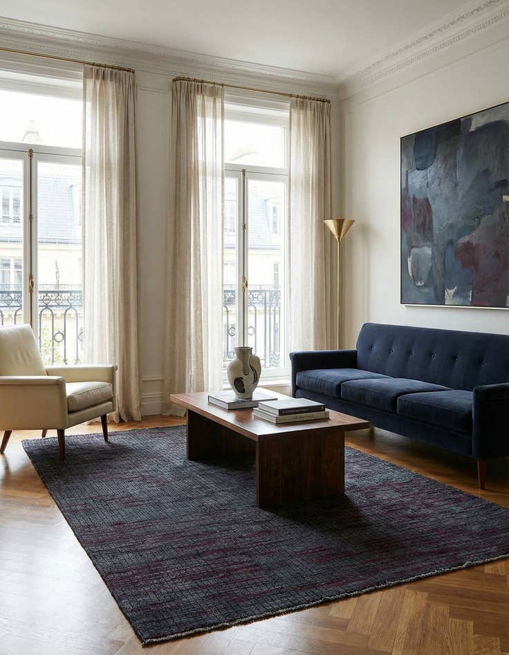 Detail image of 5' 6 x 8' 2  Hand Knotted Darya Wool Rug