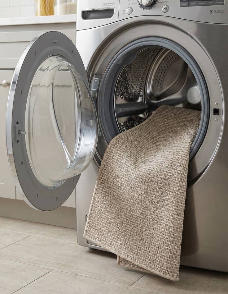 Detail image of  2' x 8'  Washable Solid Indoor / Outdoor Runner Rug