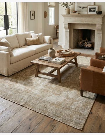 6' 1 x 8' 3 Hand Knotted Ultra Vintage Persian Wool Rug