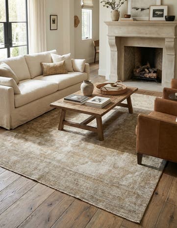 6' 1 x 8' 3 Hand Knotted Ultra Vintage Persian Wool Rug