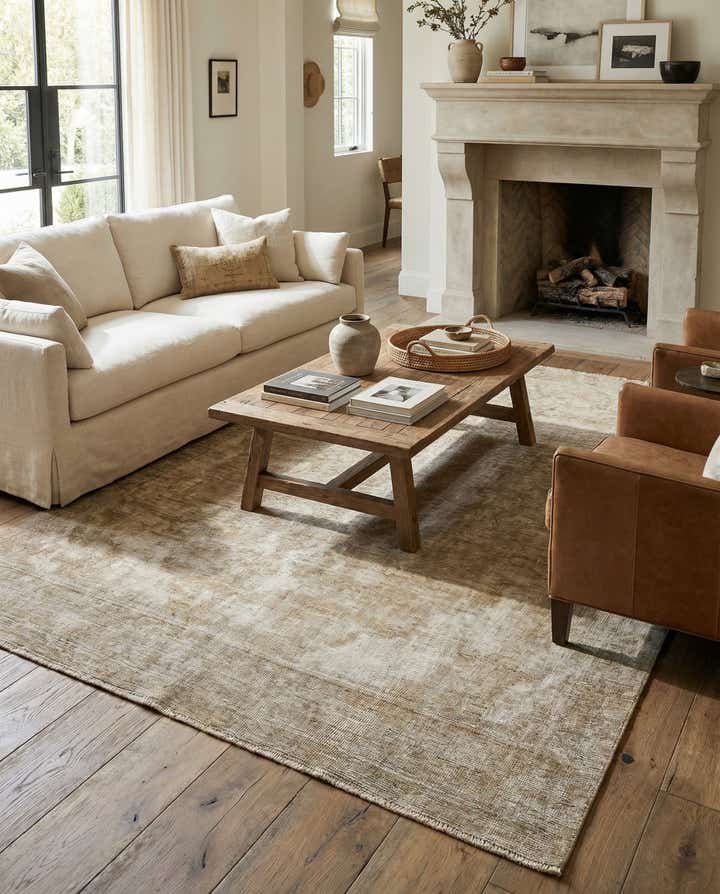 6' 1 x 8' 3 Hand Knotted Ultra Vintage Persian Wool Rug