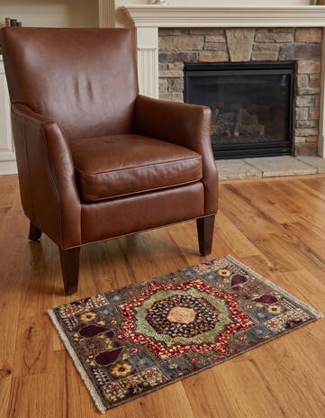 2' 1 x 2' 9 Hand Knotted Mamluk Ziegler Rug