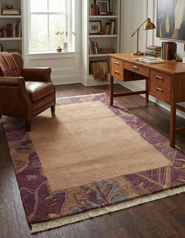 4' 1 x 5' 10 Hand Knotted Tibet Wool Rug