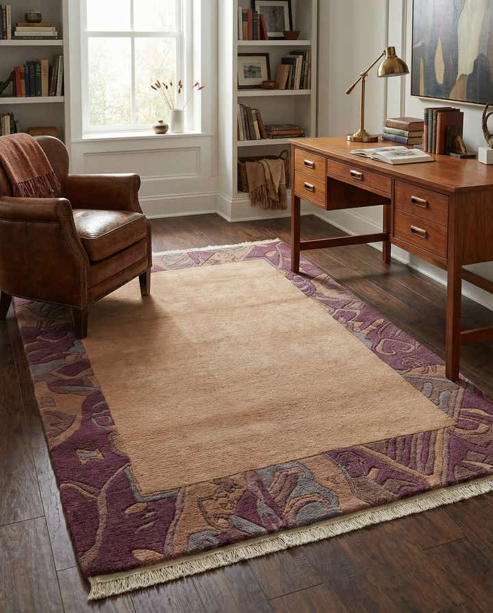 4' 1 x 5' 10 Hand Knotted Tibet Wool Rug