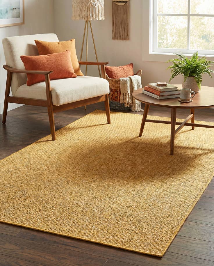 Detail image of 4' x 6' Easy-Clean Solid Indoor / Outdoor Rug