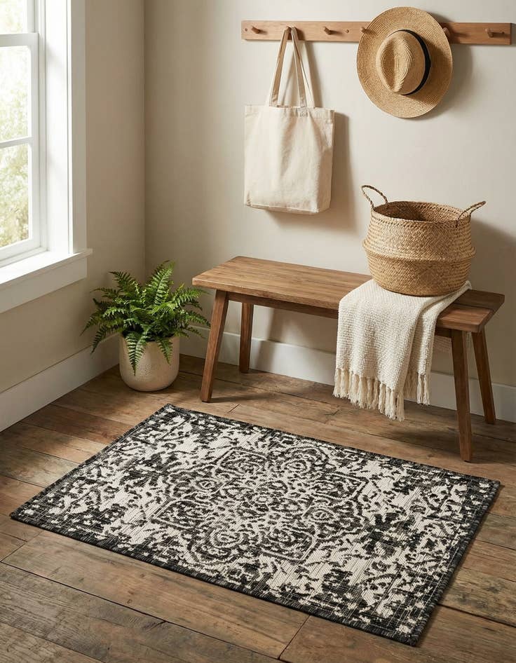 Detail image of 2' x 3'  Washable Jill Zarin Dubai Indoor / Outdoor Rug