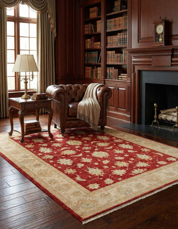 Detail image of 5' x 6' 6 Kaizar Wool Rug