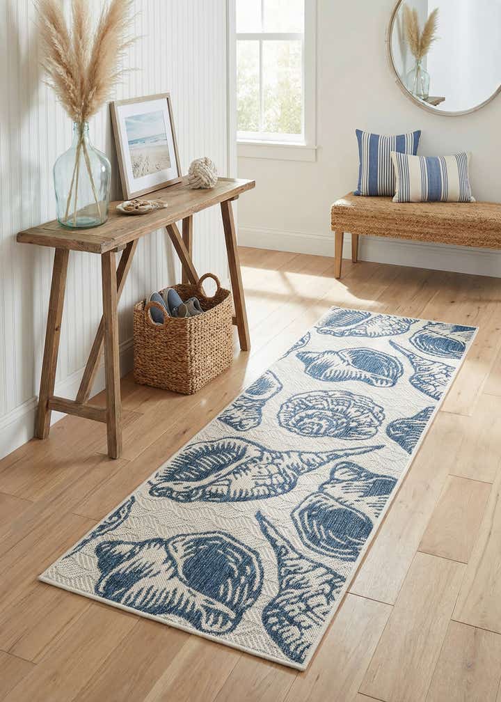 2' x 6' Easy-Clean Coastal Indoor / Outdoor Runner Rug