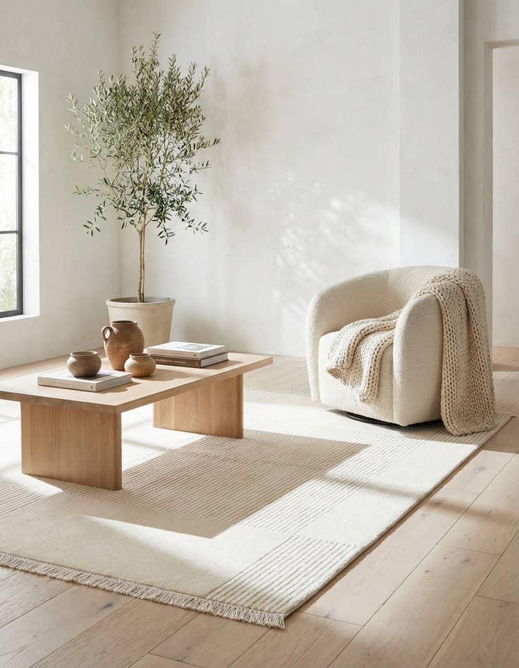 Detail image of  4' 11 x 6' 7  Hand Knotted Darya Wool Rug