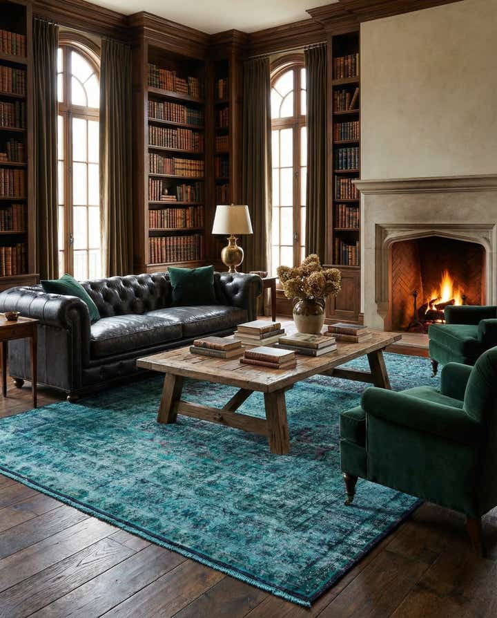 9' 5 x 12' 11 Vintage Royal Wool Rug