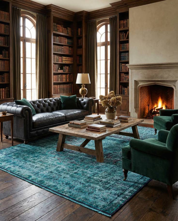 Detail image of 9' 5 x 12' 11 Vintage Royal Wool Rug